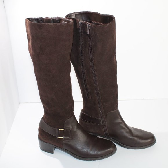 AEROSOLES Shoes - Aerosoles Brown Leather suede Knee High Boots